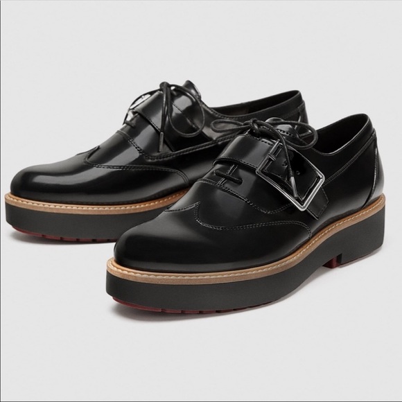 NWT Zara platform derby shoes - Picture 2 of 5